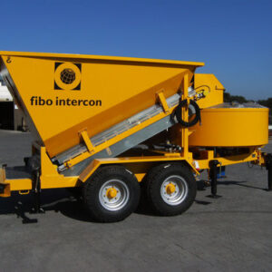Мобильная бетоносмесительная установка, bogie  B1200, fibo intercon