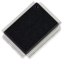 High-performance microcontroller containing hardware "Vector Engine" for handling routine computations for motor vector control and analog peripherals such as op-amps and comparators, realizing 5-V single-supply operation, TMPM370FYDFG, Toshiba