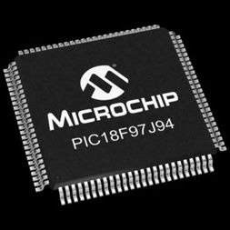 100 PINS, 64KB FLASH, 4KB RAM, 16MIPS, NANOWATT XLP, LCD, US, PIC18F96J94-I/PF, Microchip