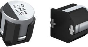 Cap Aluminum Polymer 100uF 35V 20% Cylindrical 27m Ohm 2300mA 10000 hr 105°C Emboss T/R, EEH-ZA1V101P, Panasonic