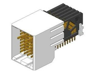 Conn Hard Metric RCP 54 POS 2mm Press Fit RA Thru-Hole, 10123420-101LF, Amphenol