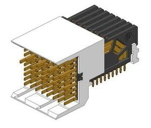 Conn AirMax VS HDR 72 POS 2mm Press Fit RA Thru-Hole, 10045266-101LF, Amphenol