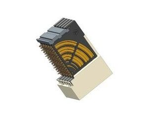 Conn AirMax VSE HDR 150 POS 2mm Press Fit RA Thru-Hole, 10120009-101LF, Amphenol