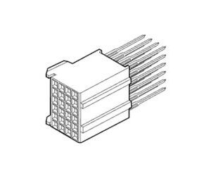 Conn Hard Metric RCP 96 POS 2mm Press Fit ST Thru-Hole Tube, 857591101LF, Amphenol