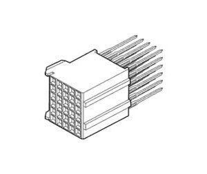 Conn Hard Metric RCP 60 POS 2mm Press Fit ST Thru-Hole Tube, 85763-1102LF, Amphenol