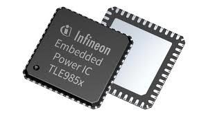 Microcontroller ARM Cortex-M0 RISC 48K-Byte Flash 5.5V to 28V 48-Pin VQFN, TLE9850QXXUMA1, Infineon