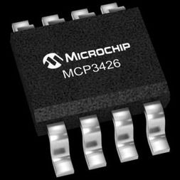 16-BIT DELTA-SIGMA ADC, DUAL CHANNEL, 15SPS, MCP3426A4T-E/MS, Microchip