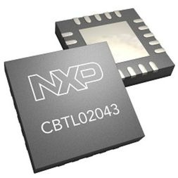 Multiplexer/Demultiplexer Switch 1-Element 4-IN 20-Pin DHVQFN EP T/R, CBTL02043BBQ115, NXP