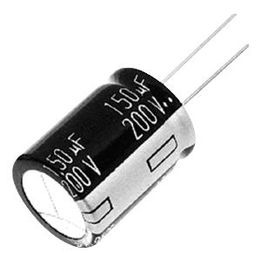 Cap Aluminum 1000uF 25V 20% (12.5 X 20mm) Radial 5mm 498mA 10000 hr 105°C Bulk, EEUEB1E102, Panasonic