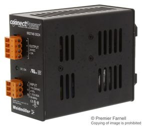 AC/DC Power Supply Single-OUT 24V to 28V 2.3A 55W 7-Pin, 9927480024, Weidmuller