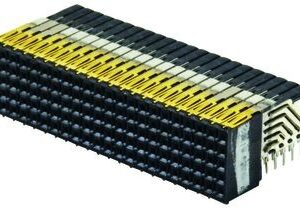 Conn Hard Metric SKT 110Signal/44Ground POS 2mm Press Fit RA Thru-Hole, UHM-S110B3-5AP1-TG30, 3M