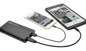 PORTABLE 2-PORT USB BATT CHARGER MOBILE POWER BANK 12K MAH, UPB-12K0-2U, Tripp Lite