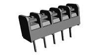 Conn Terminal Blocks 5 POS 9.52mm Solder ST Thru-Hole 20A, 1546721-5, TE Connectivity
