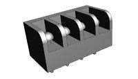 Conn Terminal Blocks 4 POS 6.35mm Solder ST Thru-Hole 10A/Contact, 4-1437646-2, TE Connectivity