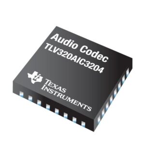 Audio Codec 2ADC / 2DAC 32-Bit 32-Pin VQFN EP T/R, TLV320AIC3204IRHBT, Texas Instruments