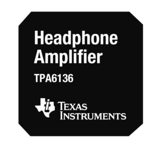Audio Amp Headphone 2-CH Stereo 0.025W Class-AB 16-Pin DSBGA T/R, TPA6136A2YFFT, Texas Instruments