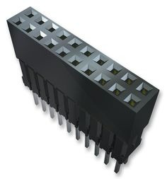 Conn Elevated Socket SKT 99 POS 2.54mm Solder ST Thru-Hole, ESQ-133-23-G-T, Samtec