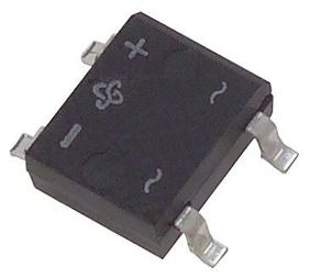 Diode Rectifier Bridge Single 600V 1A 4-Pin Case DFS Tube, DF06S-E3/45