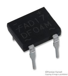 Diode Rectifier Bridge Single 400V 1.5A 4-Pin PDIP Rail, DF04M, ON Semiconductor