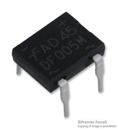 Diode Rectifier Bridge Single 50V 1.5A 4-Pin PDIP Rail, DF005M, ON Semiconductor